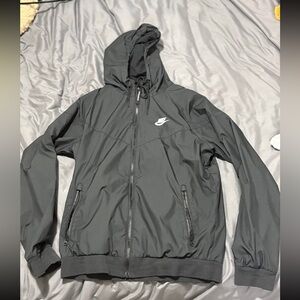 Nike Men's Black Windbreaker Jacket
